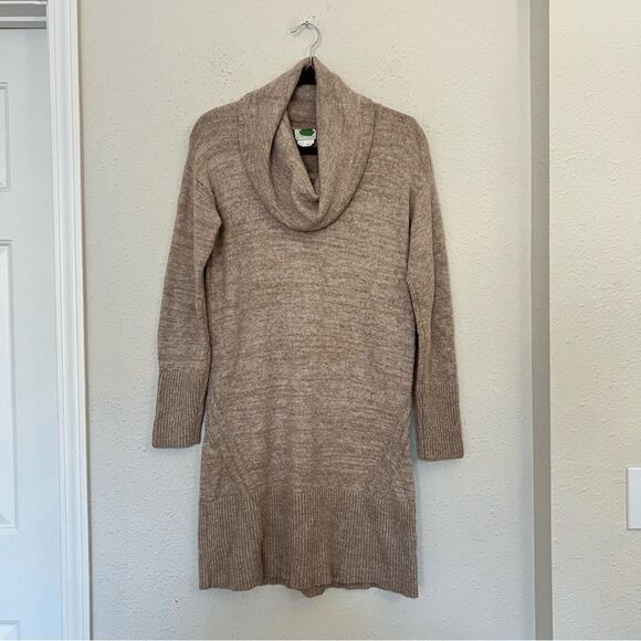 Anthropologie Sonoran Wool Cashmere Blend Cowl Neck Sweater Dress Size Small - Picture 3 of 9